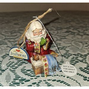 Jim Shore "Santa w/ Baby Jesus" Hanging Ornament